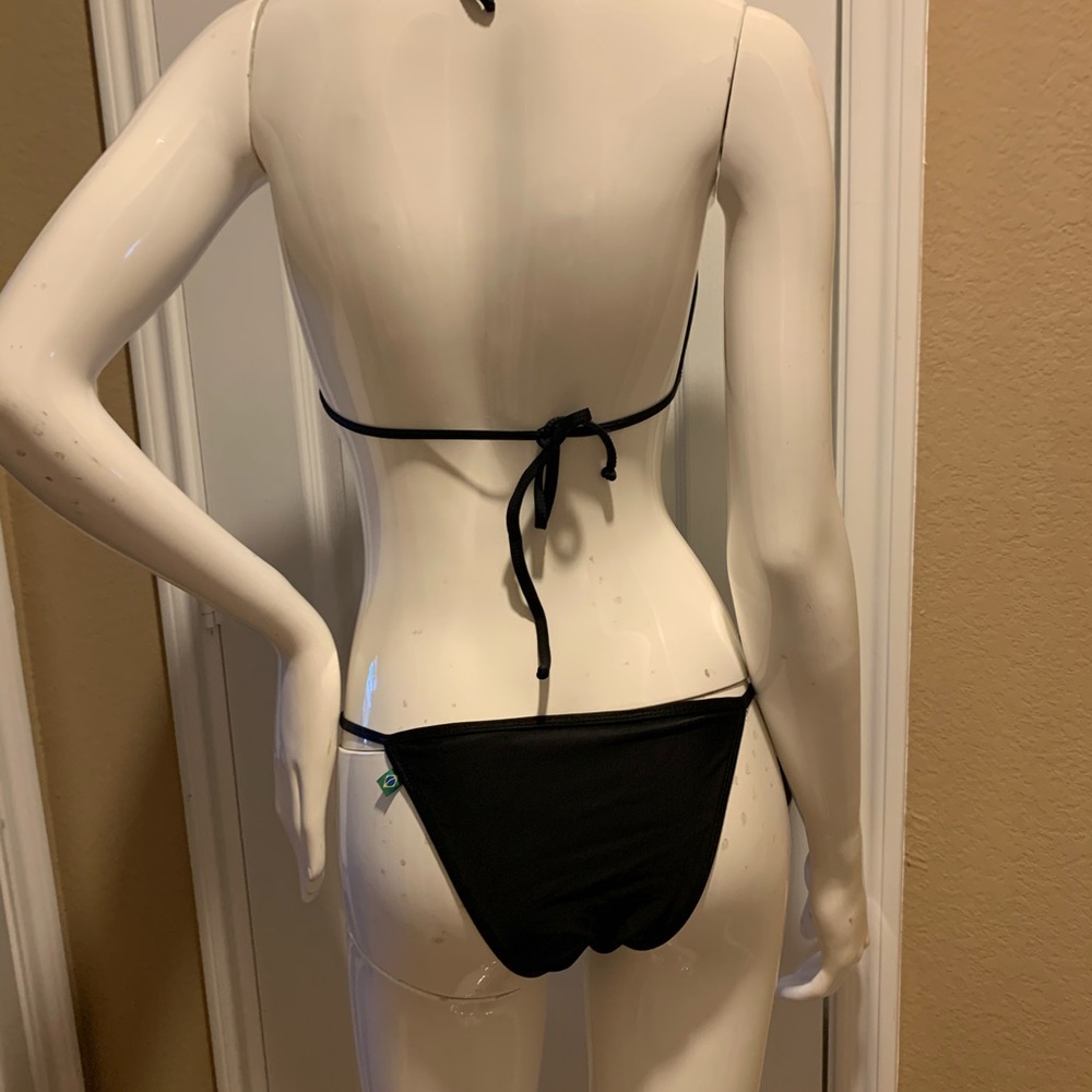 🎈Bikini Bathing Suit 👙 2pcs  Color Black Size Large - Picture 3 of 4